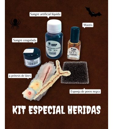 Kit de maquillaje de Halloween Heridas